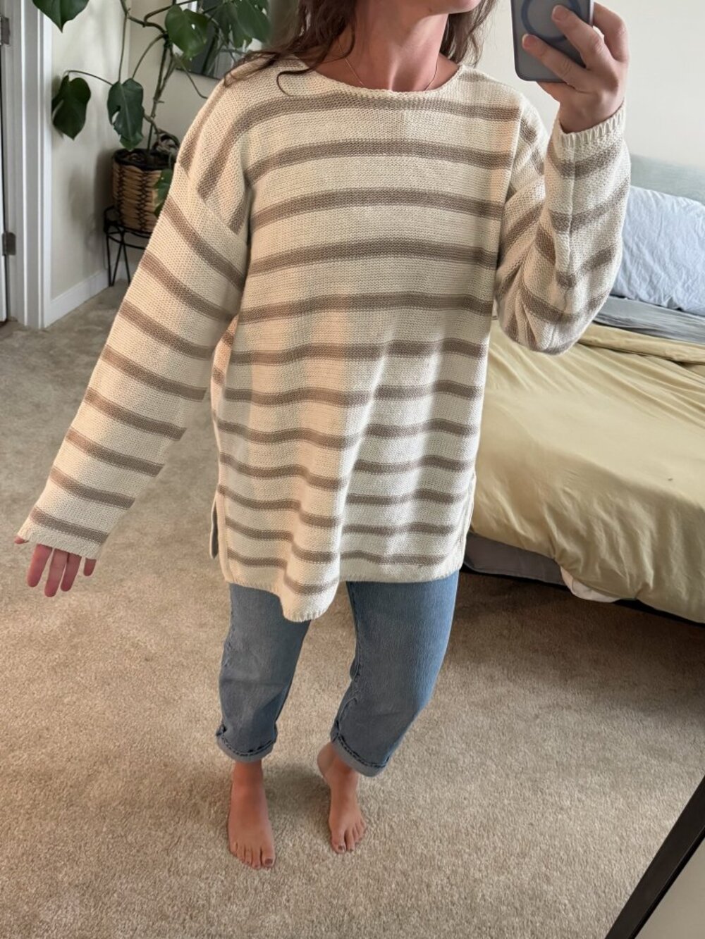 Vintage Chaus Knit Striped Sweater Size 2XL